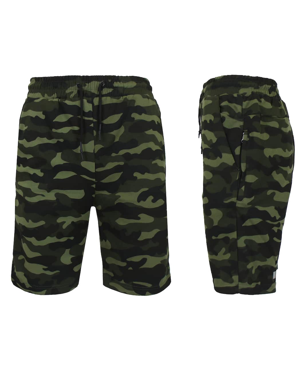 Galaxy By Harvic Men's Tech Fleece Jogger Sweat Lounge Shorts with Long Zipper Side Pocket
